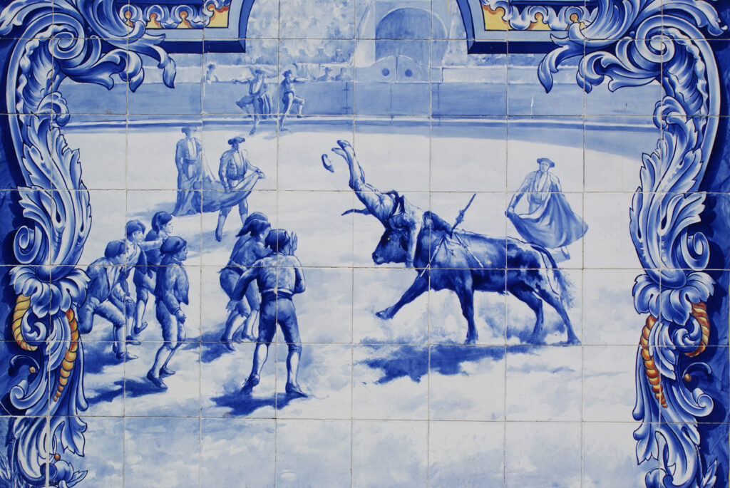 Painted Tiles Town Market Santarém Portugal