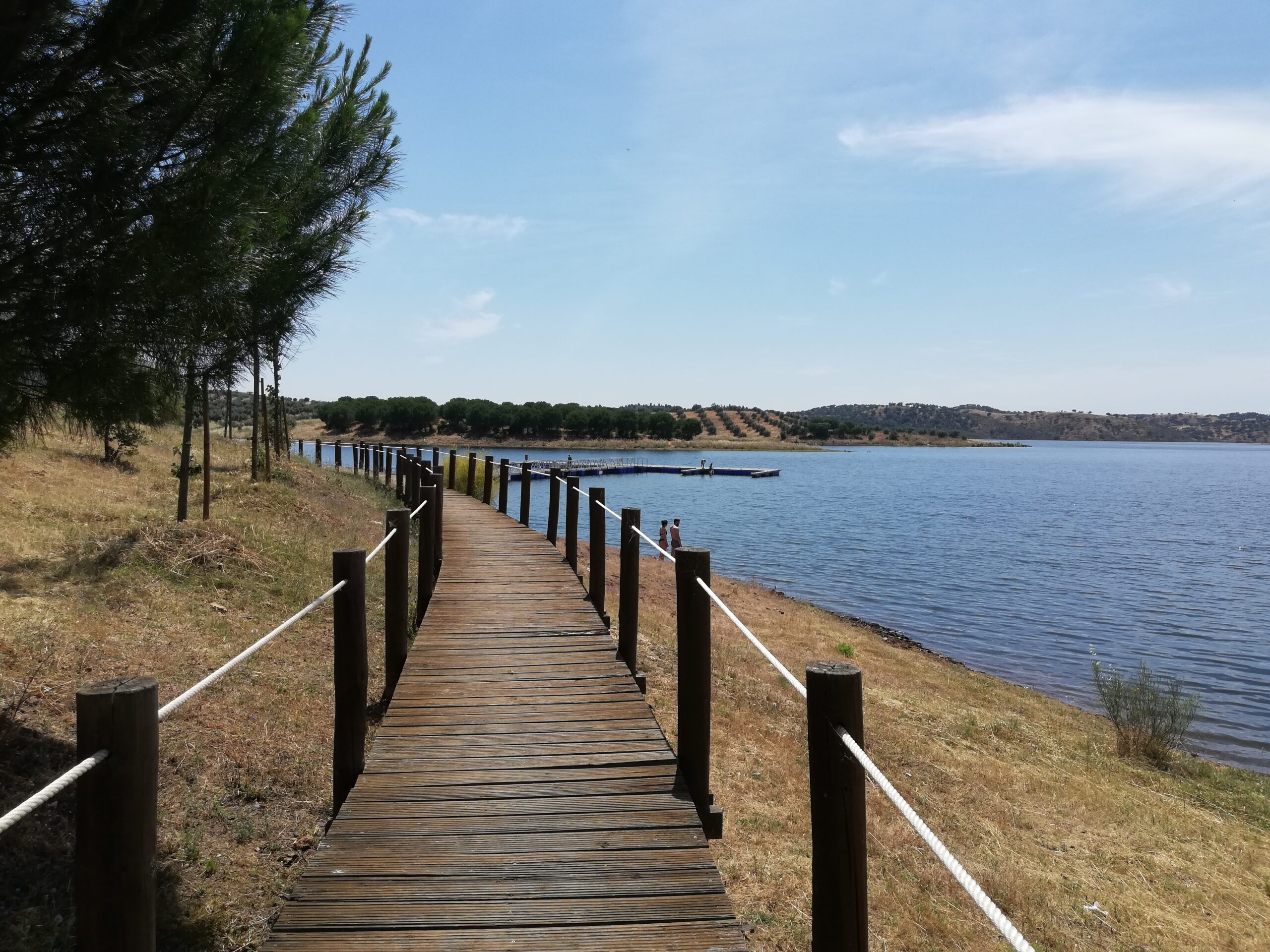 Walkway Beach Amieira Village Alqueva Alentejo Portugal