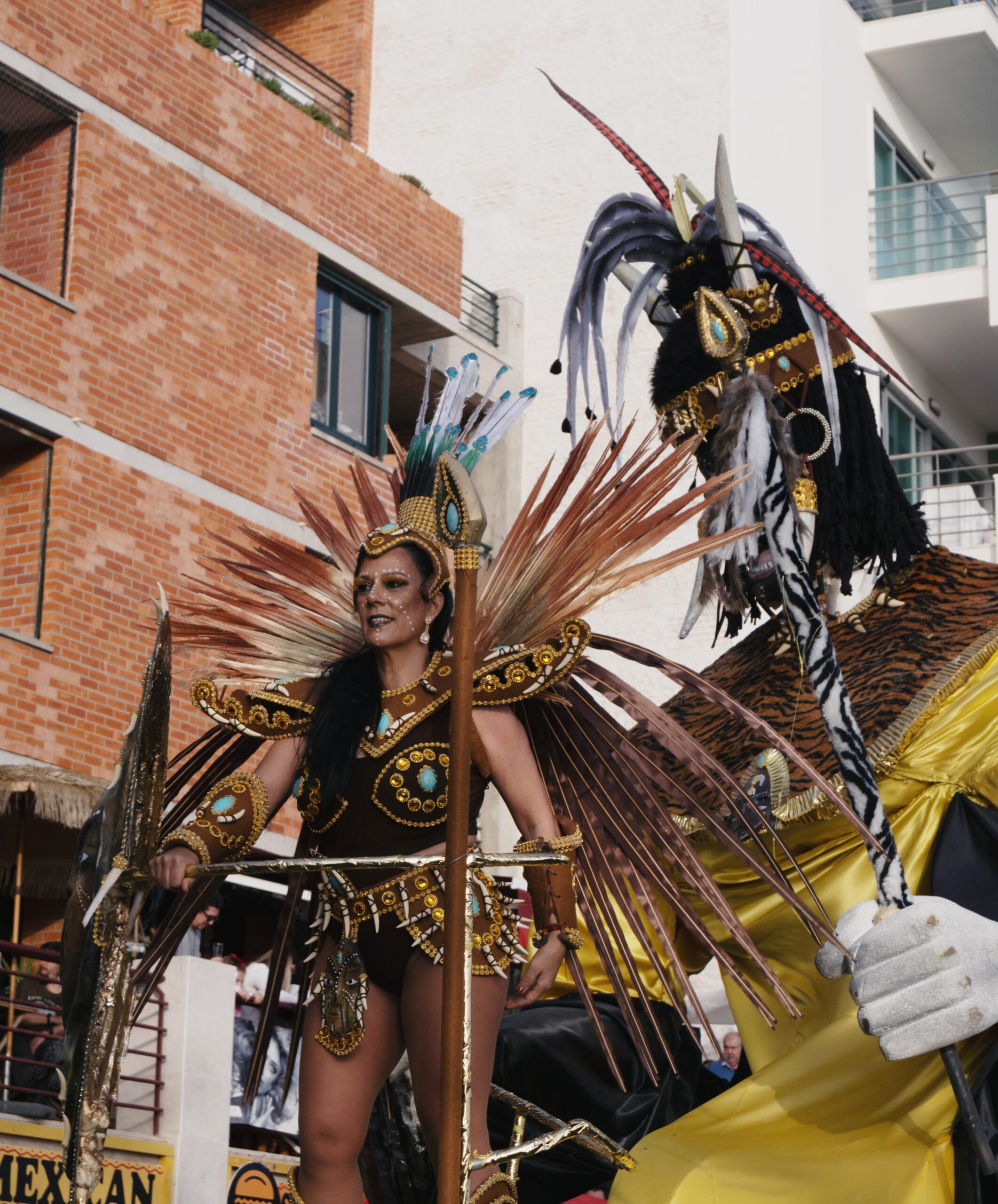 Carnival costume at Sesimbra parade in Portugal, 2023