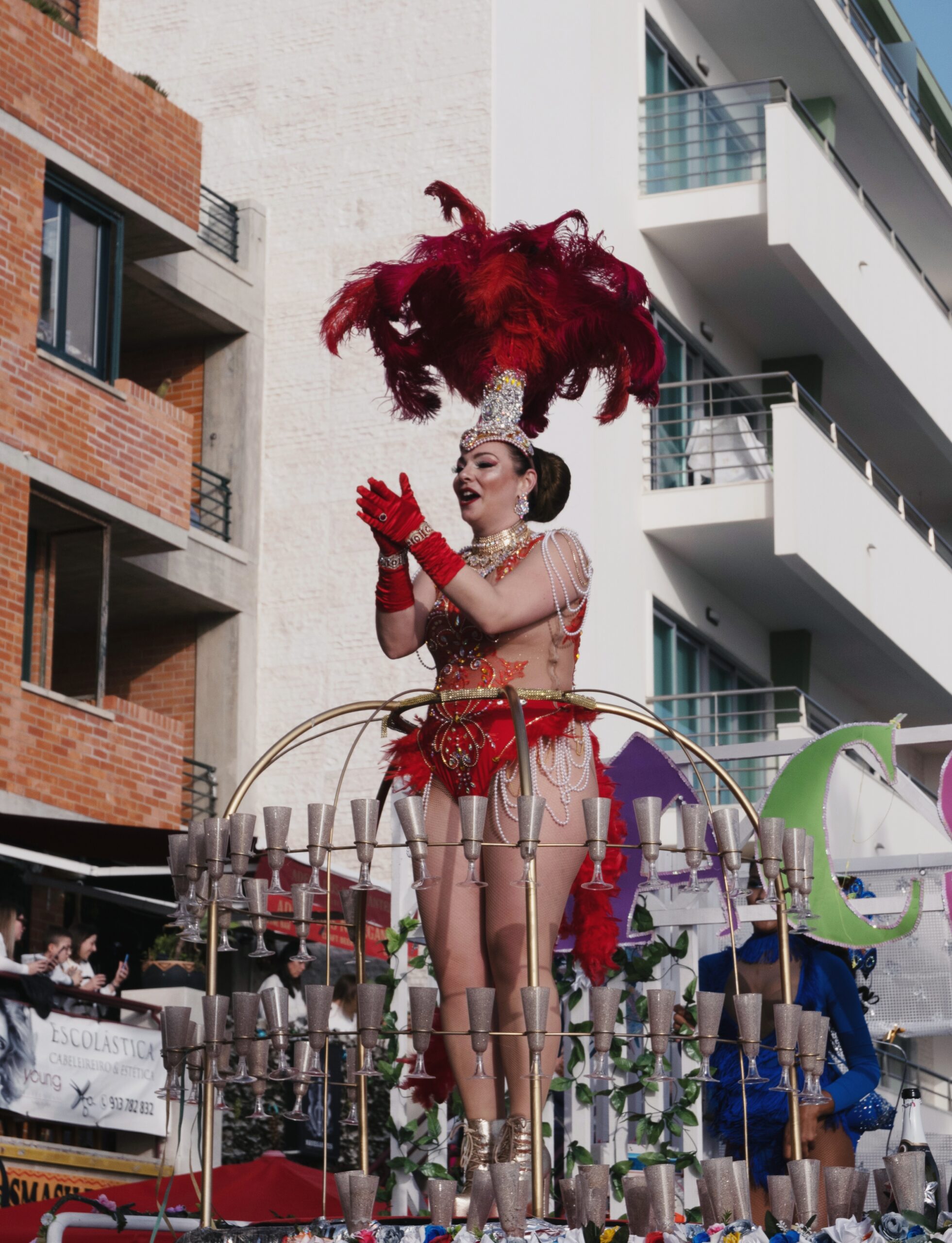 Carnival costume at the Sesimbra parade, Portugal