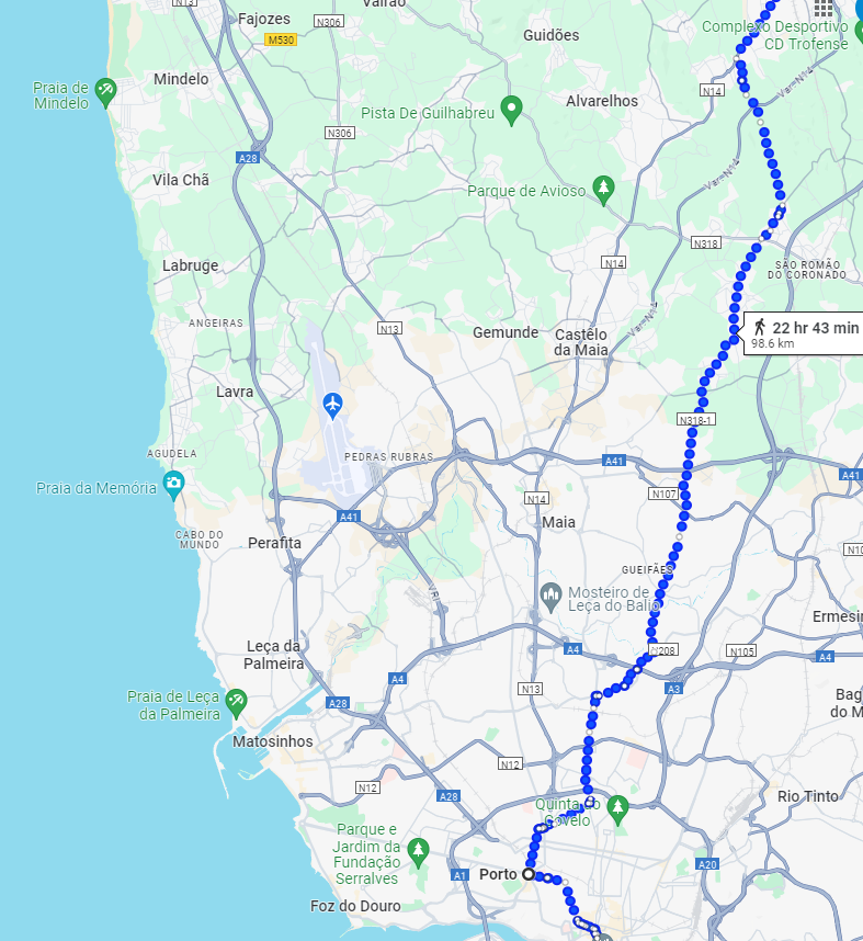 Camino Portugues - Central Route