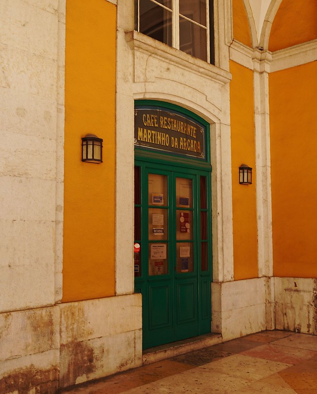 Cafe Martinho da Arcada in Lisbon, one of Fernando Pessoa's favorite