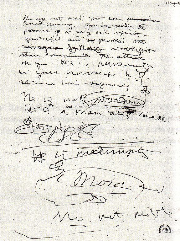 An example of Fernando Pessoa's automatic writing