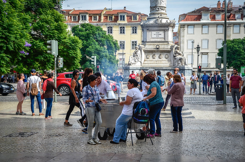 Roasted Chestnuts Vendor in Lisbon